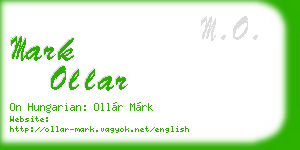 mark ollar business card