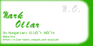 mark ollar business card